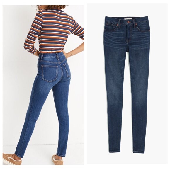 Madewell 10" High-Rise Skinny Jeans in Tarren Wash, 27 T - Picture 6 of 9
